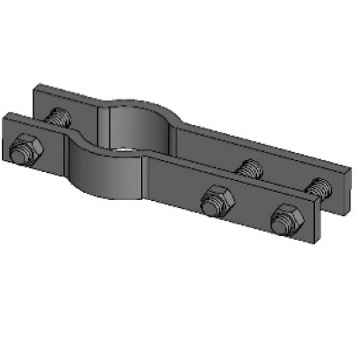 3-Bolt Pipe Clamp